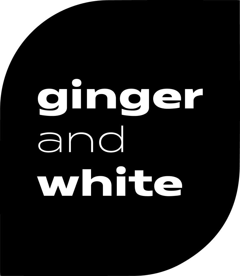 ginger and white